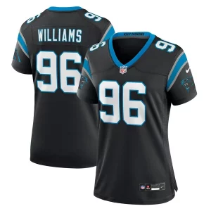 Attractive Fabulous Exclusive DeShawn Williams Carolina Panthers Nike Women's Nike Women's All Player Jersey - Black to Stand Out in the Crowd