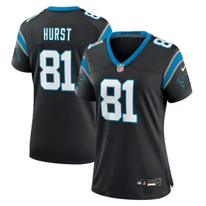 Luxurious Cool Comfortable Fantastic Hayden Hurst Carolina Panthers Nike Women's Team Game Jersey - Black to Stand Out in the Crowd