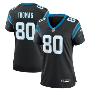 High Quality Eye   catching Chic Exquisite Ian Thomas Carolina Panthers Nike Women's Team Game Jersey - Black to Stand Out in the Crowd