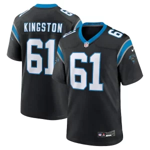Superb Classic High Quality Jarrett Kingston Carolina Panthers Nike Game Jersey - Black to Show Your Support