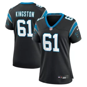 Chic Sturdy Jarrett Kingston Carolina Panthers Nike Women's Game Jersey - Black to Boost Team Spirit
