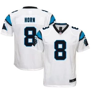 Sturdy Stylish Vibrant Jaycee Horn Carolina Panthers Nike Youth Game Jersey - White to Show Your Support
