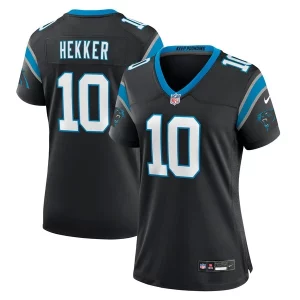 Authentic Gorgeous Sleek Johnny Hekker Carolina Panthers Nike Women's Team Game Jersey - Black to Boost Team Spirit