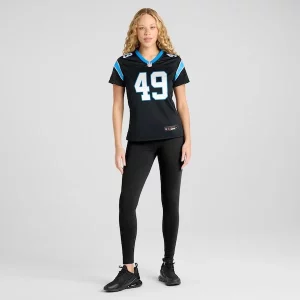 Exquisite Eye   catching Jon Rhattigan Carolina Panthers Nike Women's Game Jersey - Black for the Ultimate Fan Experience