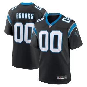 Cool Vibrant Fashionable Eye   catching Jonathon Brooks Carolina Panthers Nike 2024 NFL Draft Game Jersey - Black for a Stylish Sporting Appearance