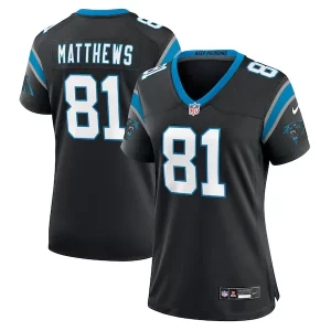 Modern Exclusive Luxurious Stunning Jordan Matthews Carolina Panthers Nike Women's Game Jersey - Black to Boost Team Spirit