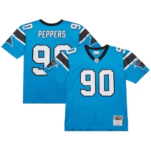 Sturdy Chic Eye   catching Superb Julius Peppers Carolina Panthers Legacy Replica Jersey聽鈥?Blue for True Fans