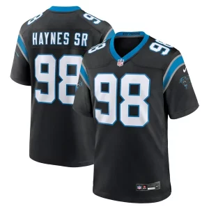 Modern Fabulous Alluring Authentic Marquis Haynes Sr. Carolina Panthers Nike Team Game Jersey - Black for an Unforgettable Season