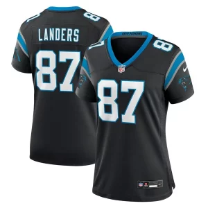 Handsome Premium Luxurious Matt Landers Carolina Panthers Nike Women's Game Jersey - Black for Game Day