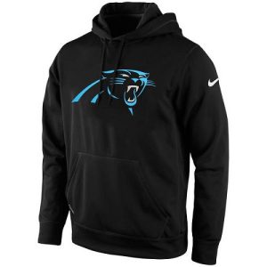 Alluring Comfortable Men's Carolina Panthers Black KO Logo Essential Hoodie for a Memorable Fan Moment