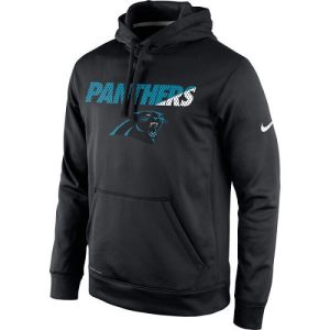 Modern Comfortable Fashionable Men's Carolina Panthers Black Kick Off Staff Performance Pullover Hoodie to Show Your Support