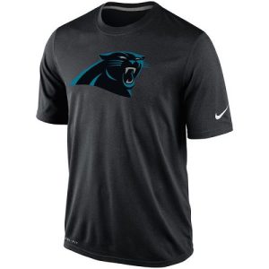 Cool Alluring Men's Carolina Panthers Black Legend Logo Essential 2 Performance T-Shirt to Elevate Your Game Day Look