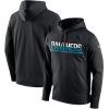 Alluring Marvelous Impressive Vibrant Men's Carolina Panthers Black Sideline Circuit Pullover Performance Hoodie to Elevate Your Game Day Look
