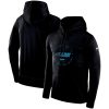 Cozy Marvelous Men's Carolina Panthers Black Sideline Property Of Wordmark Logo Performance Pullover Hoodie to Elevate Your Game Day Look