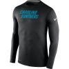 Authentic Graceful Men's Carolina Panthers Black Stadium Touch Long Sleeves Performance T-Shirt for an Unforgettable Season