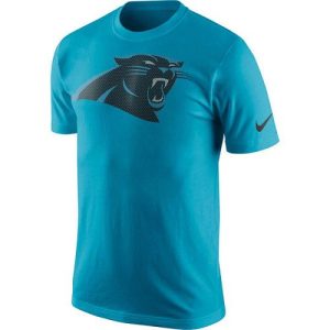 Premium Handsome Dashing Men's Carolina Panthers Blue Logo T-Shirt for True Fans