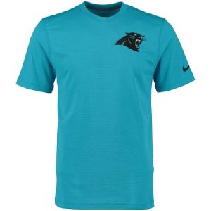 Fabulous Cozy Men's Carolina Panthers Blue Stadium Touch Performance T-Shirt to Show Your Support
