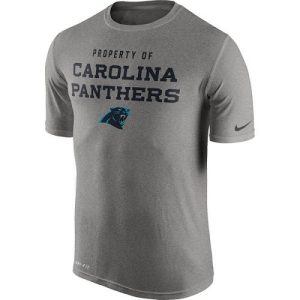 Graceful Superb Men's Carolina Panthers Gray Legend Property Of Performance T-Shirt for Game Day