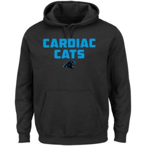 Dashing Sturdy Luxurious Men's Carolina Panthers Majestic Black Hot Phrase Pullover Hoodie to Stand Out in the Crowd