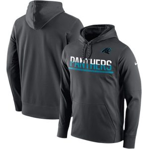 Trendy Smart Cool Men's Carolina Panthers Sideline Circuit Anthracite Pullover Hoodie to Elevate Your Game Day Look