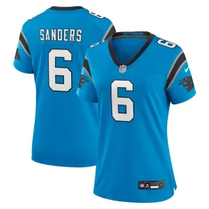 Superb Sleek Stylish Eye   catching Miles Sanders Carolina Panthers Nike Women's Team Game Jersey - Blue to Boost Team Spirit