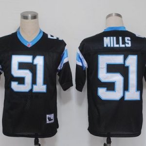 Exclusive Fantastic High Quality Alluring Mitchell And Ness Panthers #51 Sam Mills Black Stitched NFL Jersey for Game Day