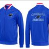 Superb Vibrant Alluring NFL Carolina Panthers Heart Jacket Blue for a Stylish Sporting Appearance