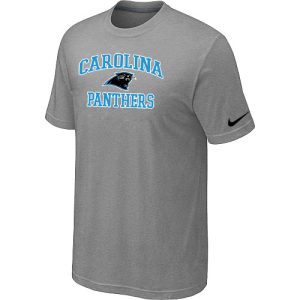 Unique Fashionable NFL Carolina Panthers Heart & Soul NFL T-Shirt Light Grey for the Ultimate Fan Experience