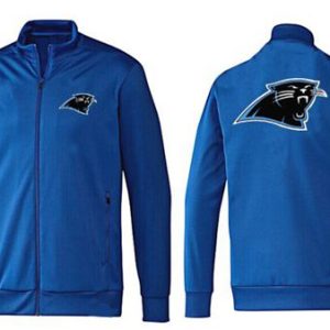 Attractive Fabulous NFL Carolina Panthers Team Logo Jacket Blue_2 for the Ultimate Fan Experience