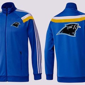 Classic Cozy Sleek NFL Carolina Panthers Team Logo Jacket Blue_5 for an Unforgettable Season