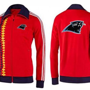 Marvelous Eye   catching NFL Carolina Panthers Team Logo Jacket Red to Stand Out in the Crowd