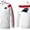 Handsome Classic Eye   catching NFL Carolina Panthers Team Logo Jacket White to Stand Out in the Crowd