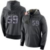 Handsome Gorgeous Unique Fantastic NFL Men's Carolina Panthers #59 Luke Kuechly Stitched Black Anthracite Salute to Service Player Performance Hoodie to Stand Out in the Crowd