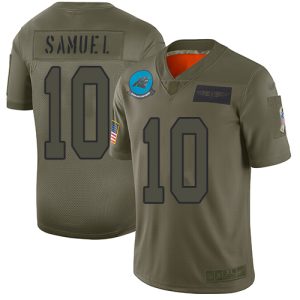 Exclusive Handsome Luxurious Sturdy Panthers #10 Curtis Samuel Camo Men's Stitched NFL Limited 2019 Salute To Service Jersey for the Ultimate Fan Experience
