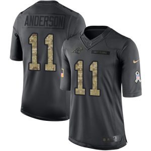 Smart Gorgeous Graceful Dashing Panthers #11 Robby Anderson Black Men's Stitched NFL Limited 2016 Salute to Service Jersey to Elevate Your Game Day Look