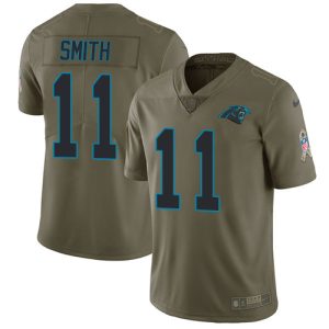 Marvelous Alluring Trendy Premium Panthers #11 Torrey Smith Olive Men's Stitched NFL Limited 2017 Salute To Service Jersey for an Unforgettable Season