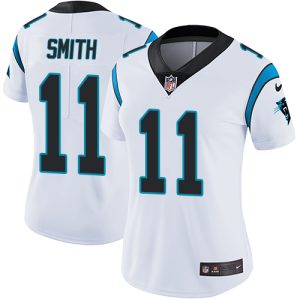 Classic Sturdy Attractive Panthers #11 Torrey Smith White Women's Stitched NFL Vapor Untouchable Limited Jersey to Show Your Support