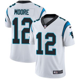 Exclusive Stunning High Quality Panthers #12 DJ Moore White Men's Stitched NFL Vapor Untouchable Limited Jersey to Boost Team Spirit