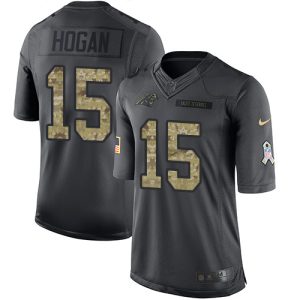 Fabulous Cozy Cool Panthers #15 Chris Hogan Black Men's Stitched NFL Limited 2016 Salute to Service Jersey to Elevate Your Game Day Look