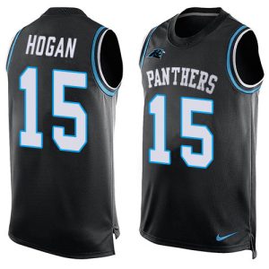 Alluring Marvelous Panthers #15 Chris Hogan Black Team Color Men's Stitched NFL Limited Tank Top Jersey to Elevate Your Game Day Look