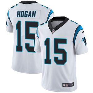 Sleek Graceful Panthers #15 Chris Hogan White Men's Stitched NFL Vapor Untouchable Limited Jersey for Game Day