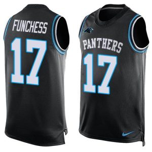 Smart Impressive Gorgeous Handsome Panthers #17 Devin Funchess Black Team Color Men's Stitched NFL Limited Tank Top Jersey for True Fans