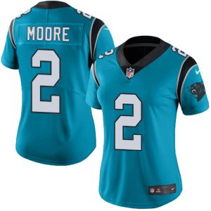 Fashionable Chic Exquisite Superb Panthers #2 DJ Moore Blue Alternate Women's Stitched NFL Vapor Untouchable Limited Jersey for the Ultimate Fan Experience