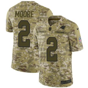 Sleek Luxurious Unique Modern Panthers #2 DJ Moore Camo Youth Stitched NFL Limited 2018 Salute To Service Jersey to Show Your Support