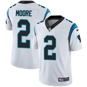 Trendy Vibrant Panthers #2 DJ Moore White Men's Stitched NFL Vapor Untouchable Limited Jersey to Boost Team Spirit