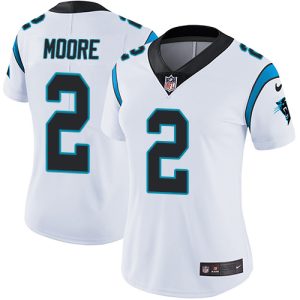 Dashing Outstanding Trendy Panthers #2 DJ Moore White Women's Stitched NFL Vapor Untouchable Limited Jersey to Boost Team Spirit