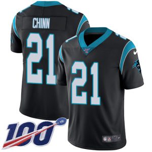 Vibrant Comfortable Stylish Panthers #21 Jeremy Chinn Black Team Color Men's Stitched NFL 100th Season Vapor Untouchable Limited Jersey to Stand Out in the Crowd