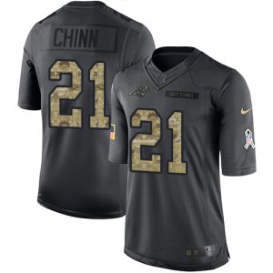 High Quality Fantastic Panthers #21 Jeremy Chinn Black Youth Stitched NFL Limited 2016 Salute to Service Jersey to Show Your Support