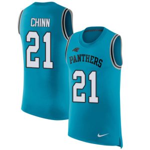 Luxurious Unique Eye   catching Panthers #21 Jeremy Chinn Blue Alternate Men's Stitched NFL Limited Rush Tank Top Jersey for the Ultimate Fan Experience