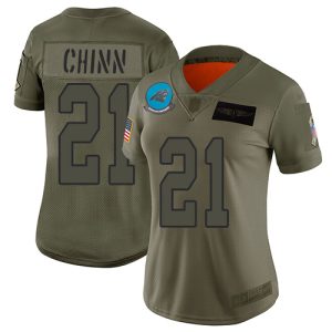 High Quality Unique Alluring Panthers #21 Jeremy Chinn Camo Women's Stitched NFL Limited 2019 Salute to Service Jersey to Boost Team Spirit